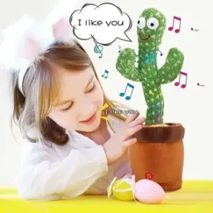 Toy Imagine Rechargeable Talking Cactus Toy for Kids - Musical Dancing, Speaking Cactus Toy for Babies – Educational Talking Toy for Baby Boys & Girls (0-3 Years) – Speaking, Repeating for Toddlers